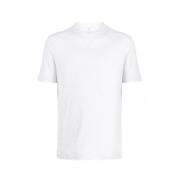 Brunello Cucinelli Ljusgrå Bomull Crew-Neck T-Shirt White, Herr