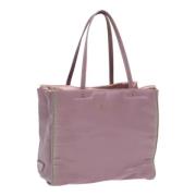 Prada Vintage Pre-owned Laeder handvskor Purple, Dam