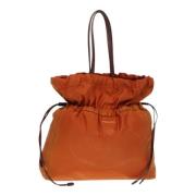 Prada Vintage Pre-owned Laeder axelremsvskor Orange, Dam