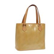 Louis Vuitton Vintage Pre-owned Laeder totevskor Beige, Dam