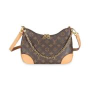 Louis Vuitton Vintage Pre-owned Canvas axelremsvskor Brown, Dam