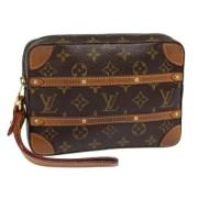 Louis Vuitton Vintage Pre-owned Canvas kuvertvskor Brown, Dam