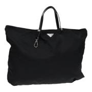 Prada Vintage Pre-owned Nylon totevskor Black, Dam