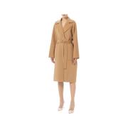 Elisabetta Franchi Elegant Brun Kappa för Kvinnor Brown, Dam