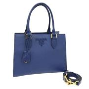 Prada Vintage Pre-owned Laeder prada-vskor Blue, Dam