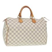 Louis Vuitton Vintage Pre-owned Canvas handvskor White, Dam