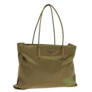 Prada Vintage Pre-owned Nylon prada-vskor Green, Dam