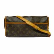 Louis Vuitton Vintage Pre-owned Tyg axelremsvskor Brown, Dam