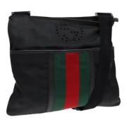 Gucci Vintage Pre-owned Canvas gucci-vskor Black, Dam