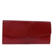 Louis Vuitton Vintage Pre-owned Laeder kuvertvskor Red, Dam