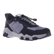 Baldinini Trainers in black and grey eco-leather Black, Herr