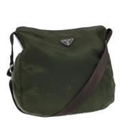 Prada Vintage Pre-owned Laeder axelremsvskor Green, Dam