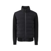 Mackage Hybrid Nylon Svart Dragkedja Cardigan Black, Herr