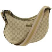 Gucci Vintage Pre-owned Canvas gucci-vskor Beige, Dam