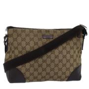 Gucci Vintage Pre-owned Canvas gucci-vskor Beige, Dam