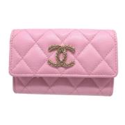 Chanel Vintage Pre-owned Laeder plnbcker Pink, Dam