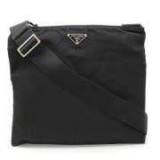 Prada Vintage Pre-owned Canvas crossbodyvskor Black, Dam