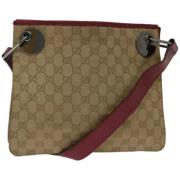 Gucci Vintage Pre-owned Canvas gucci-vskor Beige, Dam