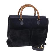 Gucci Vintage Pre-owned Mocka gucci-vskor Blue, Dam