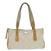 Prada Vintage Pre-owned Tyg prada-vskor Beige, Dam