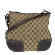 Gucci Vintage Pre-owned Canvas gucci-vskor Beige, Dam