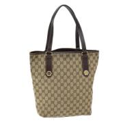 Gucci Vintage Pre-owned Canvas gucci-vskor Beige, Dam