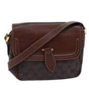 Gucci Vintage Pre-owned Canvas gucci-vskor Brown, Dam