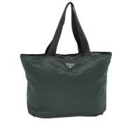 Prada Vintage Pre-owned Nylon prada-vskor Green, Dam