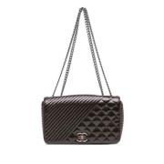 Chanel Vintage Pre-owned Laeder axelremsvskor Purple, Dam