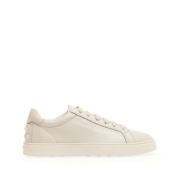 Tod's Vita Lädersneakers Modern Design White, Herr