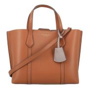 Tory Burch Elegant Läder Toteväska Brown, Dam