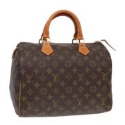 Louis Vuitton Vintage Pre-owned Canvas handvskor Brown, Dam