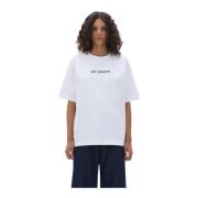 Aspesi Avslappnad Bomull T-shirt White, Dam