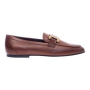 Tod's Elegant lädermokasiner Cognac Brown, Dam