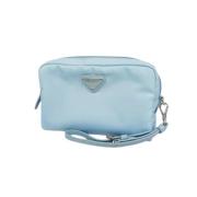 Prada Vintage Pre-owned Nylon prada-vskor Blue, Dam