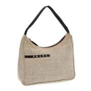 Prada Vintage Pre-owned Canvas prada-vskor Beige, Dam