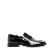 Maison Margiela Svarta Tabi Platta Skor Black, Herr