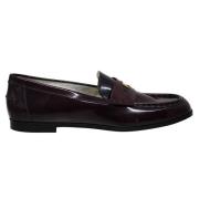 Ines De La Fressange Paris Elvire loafer i slät burgundy läder Red, Da...