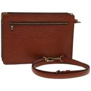 Louis Vuitton Vintage Pre-owned Laeder kuvertvskor Brown, Dam