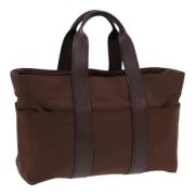 Hermès Vintage Pre-owned Nylon handvskor Brown, Dam