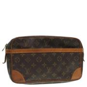 Louis Vuitton Vintage Pre-owned Canvas kuvertvskor Brown, Dam