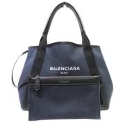 Balenciaga Vintage Pre-owned Canvas balenciaga-vskor Blue, Dam