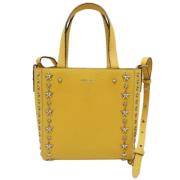 Jimmy Choo Pre-owned Pre-owned Laeder handvskor Yellow, Dam