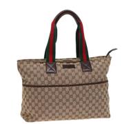 Gucci Vintage Pre-owned Canvas gucci-vskor Brown, Dam