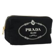 Prada Vintage Pre-owned Canvas prada-vskor Black, Dam