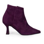 Sangiorgio Eleganta Lila Mocka Ankelboots Purple, Dam