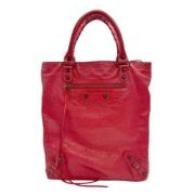 Balenciaga Vintage Pre-owned Laeder balenciaga-vskor Red, Dam