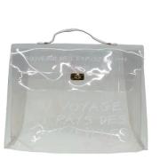 Hermès Vintage Pre-owned Vinyl handvskor White, Dam