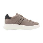 Hogan Beige Läder Sneakers med Logodetalj Beige, Herr