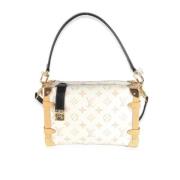 Louis Vuitton Vintage Pre-owned Canvas crossbodyvskor White, Dam